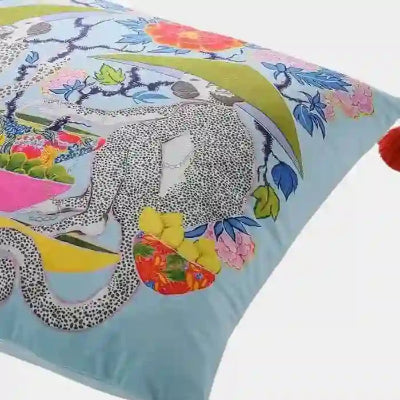 Housse de Coussin - SoftOrient™ - Singe Bleu