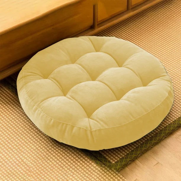 Coussin de Sol - CozyRoundPillow™ - Jaune