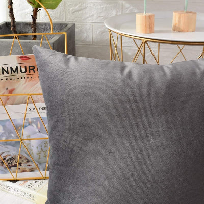 Taie d'Oreiller - CozyVelvet™ - Gris