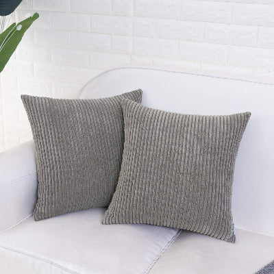 Housse de Coussin - SoftStripe™ - Gris