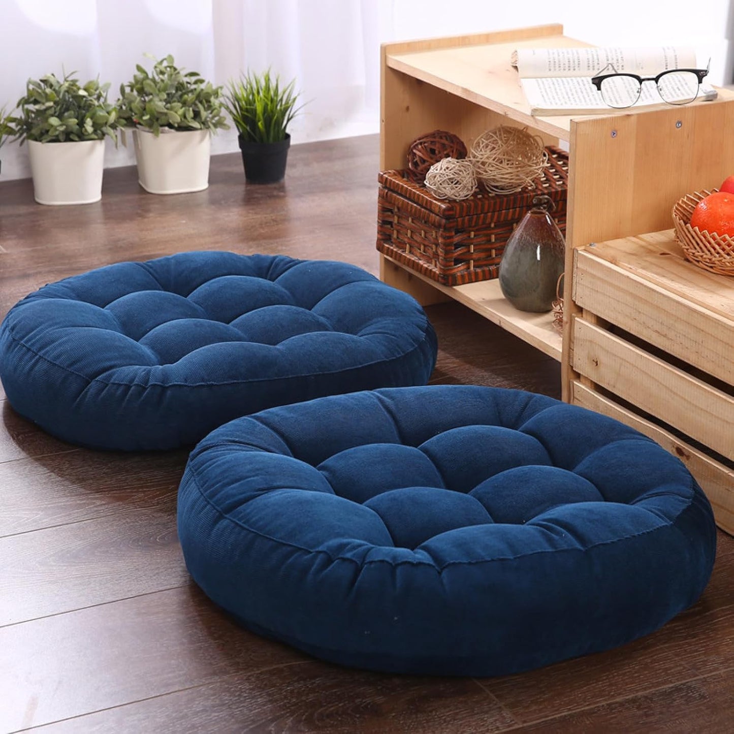 Coussin de Sol - CozyRoundPillow™ - Bleu