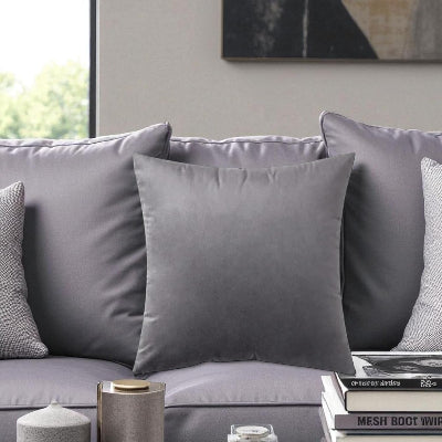 Taie d'Oreiller - CozyVelvet™ - Gris