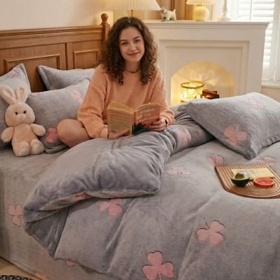 Housse de couette 1 personne dans une chambre cosy