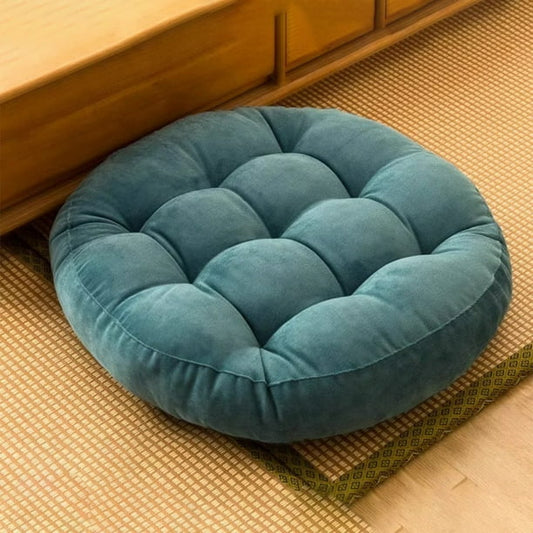 Coussin de Sol - CozyRoundPillow™ - Bleu d'Eau