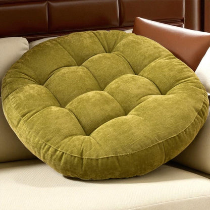 Coussin de Sol - CozyRoundPillow™ - Jaune Verdâtre