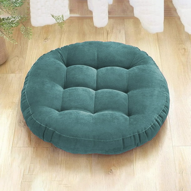 Coussin de Sol - CozyRoundPillow™ - Bleu d'Eau