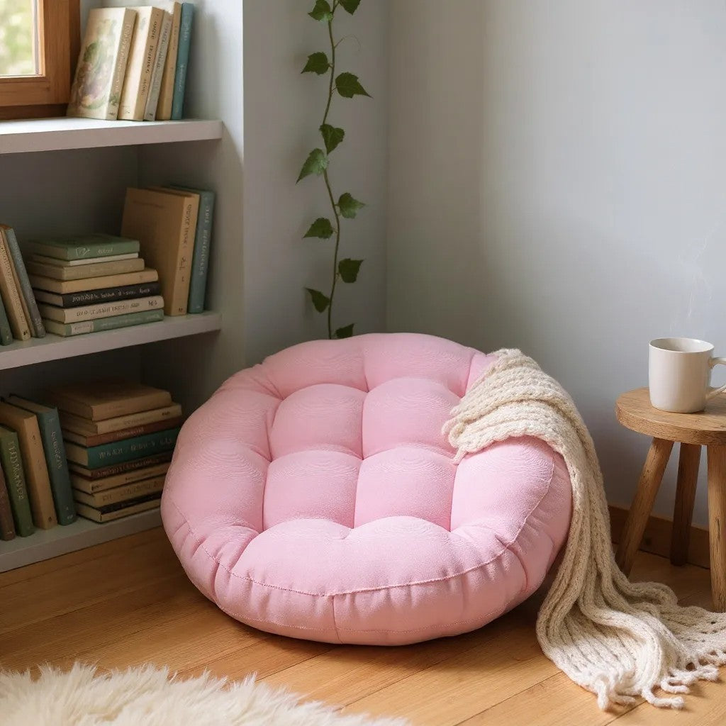 Coussin de Sol - CozyRoundPillow™ - Rose