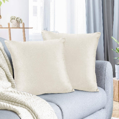 Taie d'Oreiller - CozyVelvet™ - Blanc Cassé