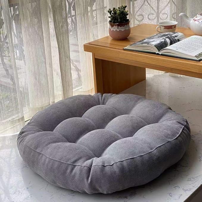 Coussin de Sol - CozyRoundPillow™ - Gris