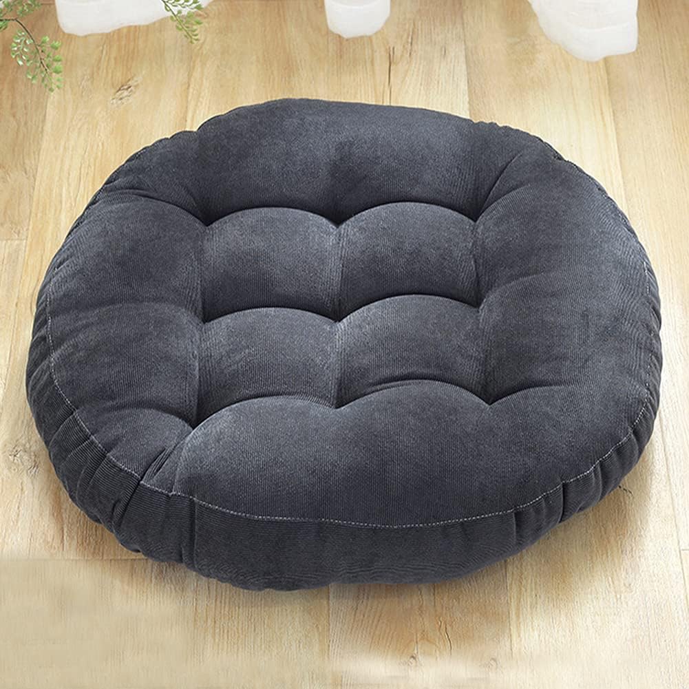 Coussin de Sol - CozyRoundPillow™ - Gris Foncé