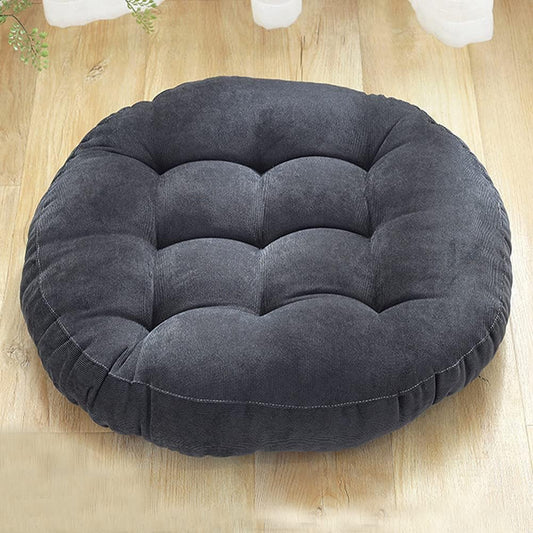 Coussin de Sol - CozyRoundPillow™ - Gris Foncé