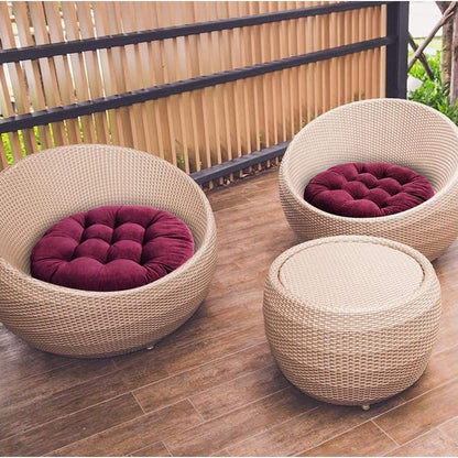 Coussin de Sol - CozyRoundPillow™ - Bordeaux