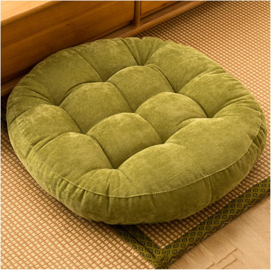 Coussin de Sol - CozyRoundPillow™ - Jaune Verdâtre