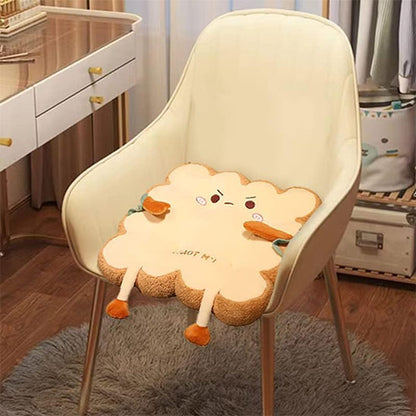 coussin de chaise toast amusant