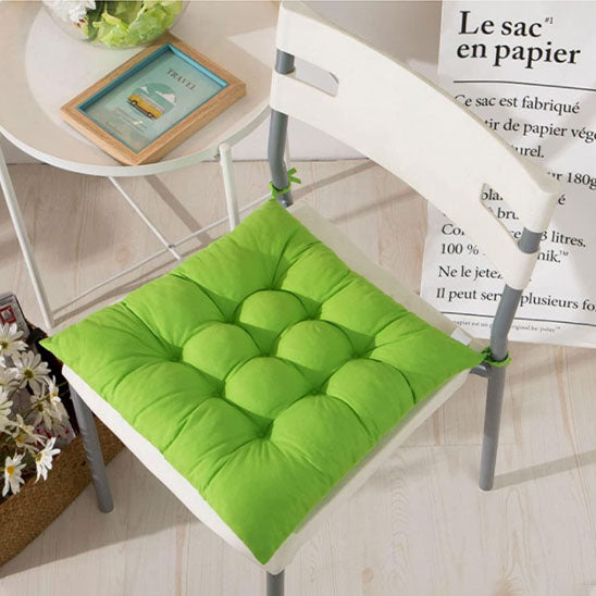 coussin de chaise vert confortable