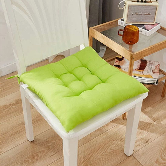 coussin de chaise vert doux