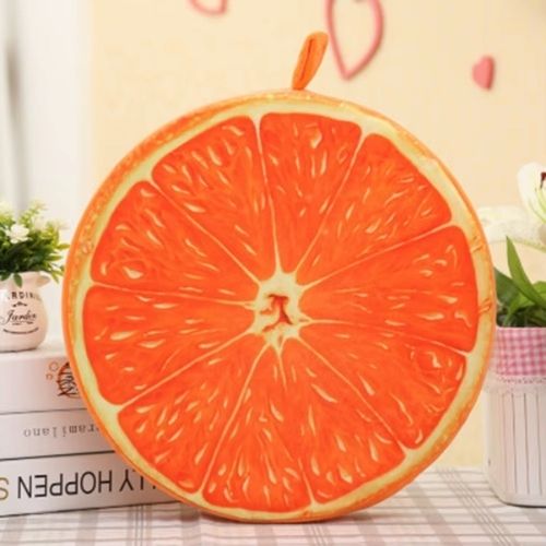 coussin de sol enfant motif orange