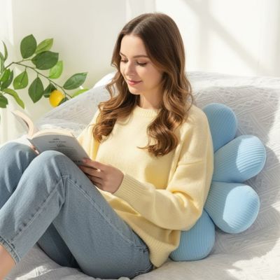coussin décoratif pour canapé bleu