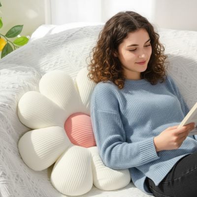 coussin décoratif pour canapé fleur