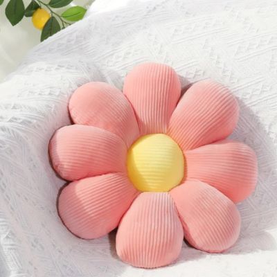 coussin décoratif pour canapé marguerite rose