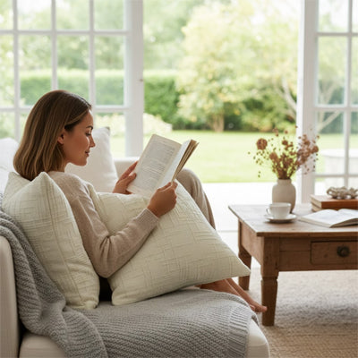 housse coussin chenille déco chaleurese