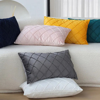 housse coussin rectangulaire géometrique pour le canapé 