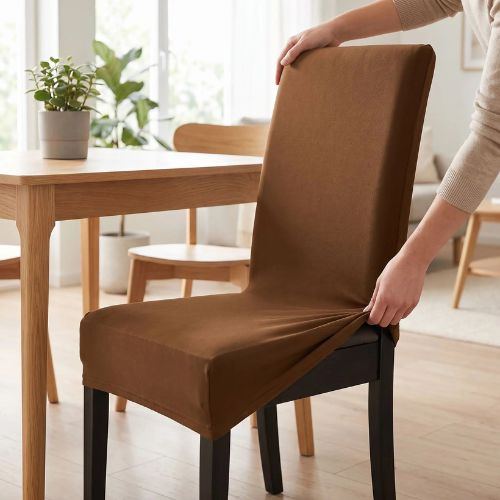 Mise en place rapide d'une housse de chaise extensile