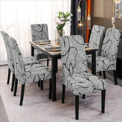 Housse de chaise dans une salle à manger chaleureuse